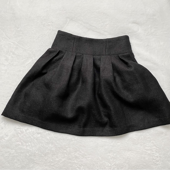 BCBG Pleated Charcoal Mini Skirt - Picture 5 of 11